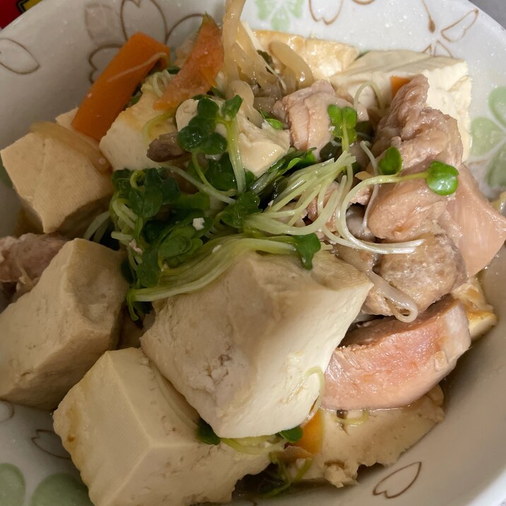 鶏もも木綿豆腐煮込み✨